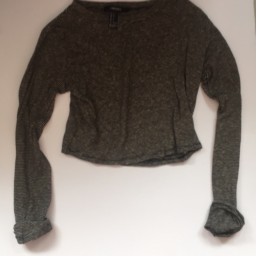 Forever 21 stripped crop top